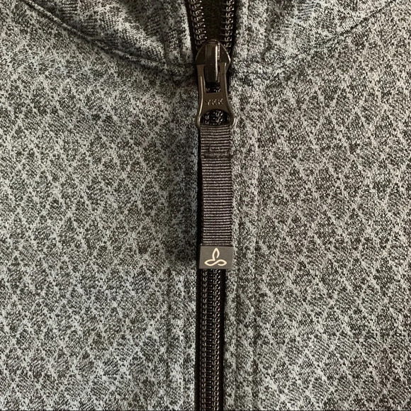 Prana Gray Zipper Sweater Jacket size S - Picture 3 of 7